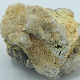 Galène, quartz, pyromorphite, et hydroxyapatite, L’Argentolle, Saône-et-Loire.