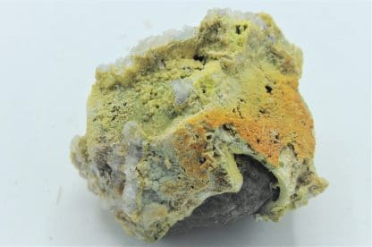 Galène, pyromorphite, et hydroxyapatite, L’Argentolle, Saône-et-Loire.