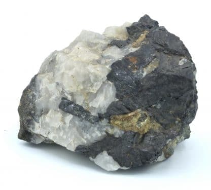Wolframite et quartz, Puy-les-Vignes, Saint-Léonard-de-Noblat, Haute-Vienne.