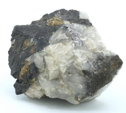 Wolframite et quartz, Puy-les-Vignes, Saint-Léonard-de-Noblat, Haute-Vienne.