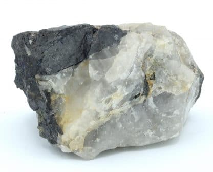 Wolframite et quartz, Puy-les-Vignes, Saint-Léonard-de-Noblat, Haute-Vienne.