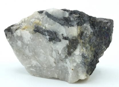 Wolframite et quartz, Puy-les-Vignes, Saint-Léonard-de-Noblat, Haute-Vienne.