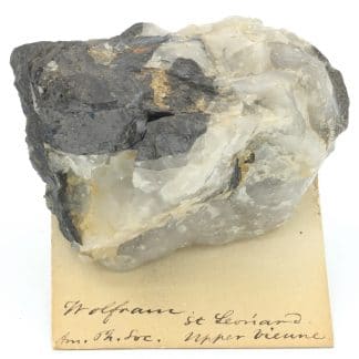 Wolframite et quartz, Puy-les-Vignes, Saint-Léonard-de-Noblat, Haute-Vienne.