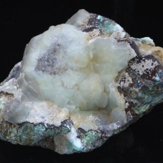 Smithsonite, mine de Mas Lacombe, Saint-Laurent-le-Minier, Gard.