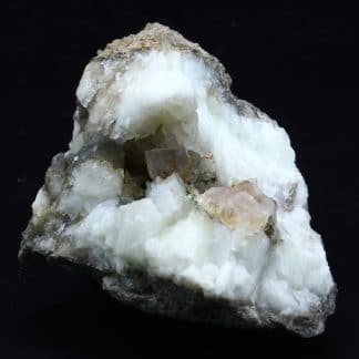 Fluorine en cristaux et calcite, Propiac, Drôme.