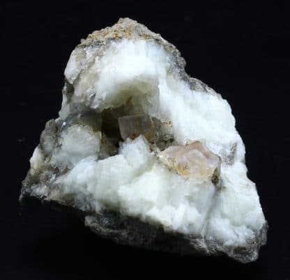 Fluorine en cristaux et calcite, Propiac, Drôme.