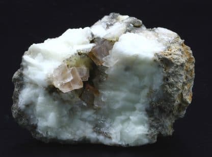 Fluorine en cristaux et calcite, Propiac, Drôme.