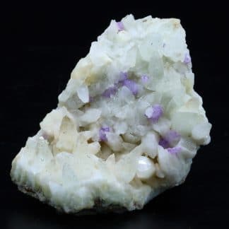 Fluorine violette sur Calcite, Propiac, Drôme.
