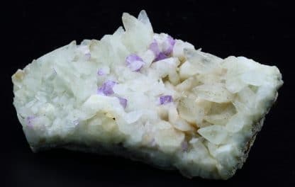 Fluorine violette sur Calcite, Propiac, Drôme.