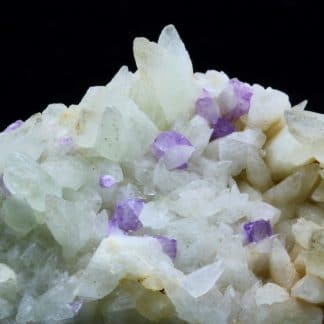 Fluorine violette sur Calcite, Propiac, Drôme.