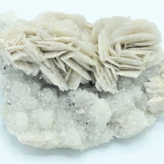 Barytine sur Quartz sur Fluorine, Mine de Fontsante, Var.