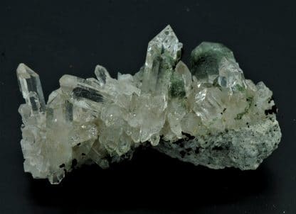 Quartz chloriteux et Sidérite, Grand Pic de la Lauzière, Savoie.