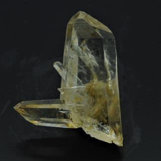 Quartz en macle du Japon / La Gardette, Les Rivoirands, Vizille, Isère.