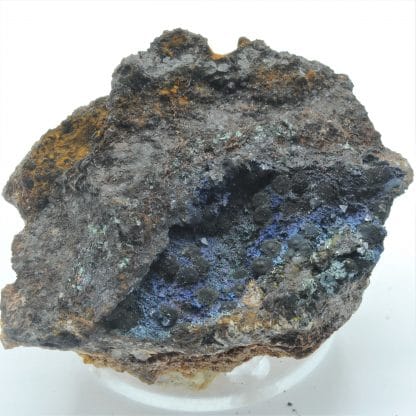 Azurite et Cuprite, Le Moulinal, Paulinet, Tarn.