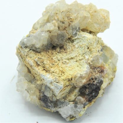 Galène, quartz, pyromorphite, et hydroxyapatite, L’Argentolle, Saône-et-Loire.