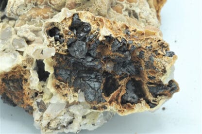 Sphalérite (blende) et pseudomorphose de Smithsonite, Vaulnaveys, Isère.