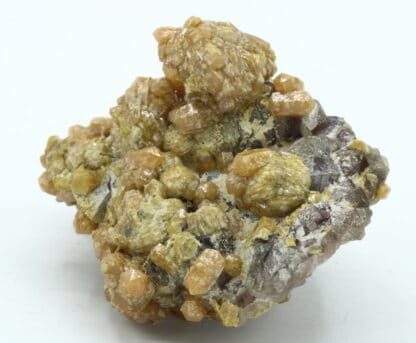 Pyromorphite sur Quartz, Les Farges, Ussel, Corrèze.