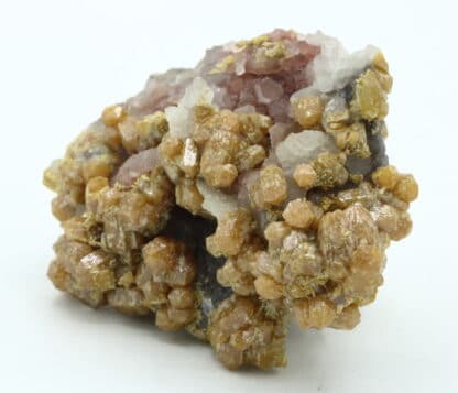 Pyromorphite sur Quartz, Les Farges, Ussel, Corrèze.