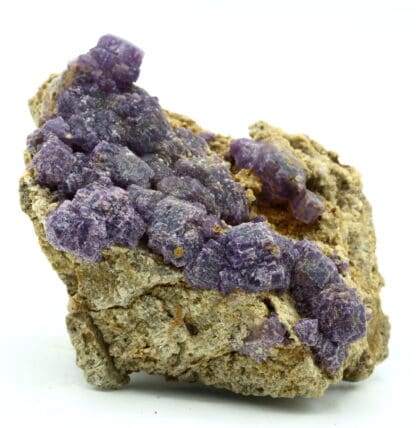 Fluorite violette de Foisches, Givet, Ardennes, Grand Est.