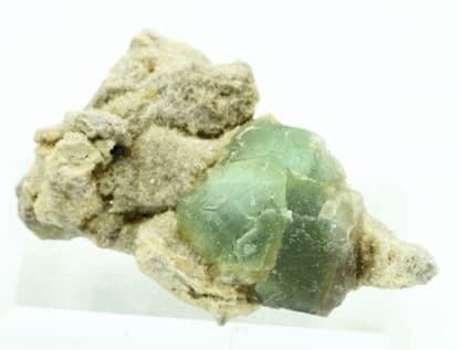 Fluorite verte cubo-octaédrique, Bois-le-Duc, Foisches, Ardennes.