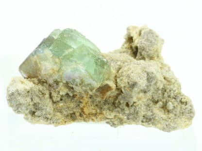 Fluorite verte cubo-octaédrique, Bois-le-Duc, Foisches, Ardennes.
