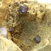 Fluorite dans quartzite, mine de Rancennes, Fromelennes, Ardennes.