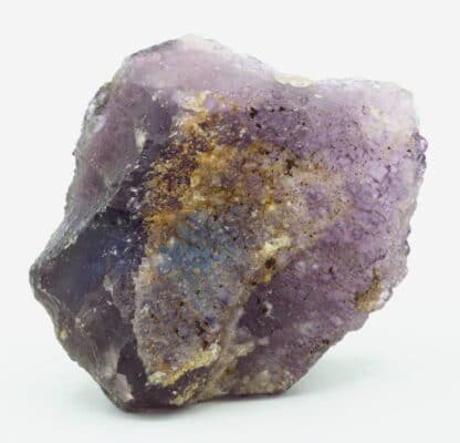 Cristal de fluorite violette, mine de Rancennes, Ardennes.