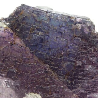 Cristal de fluorite violette, mine de Rancennes, Ardennes.