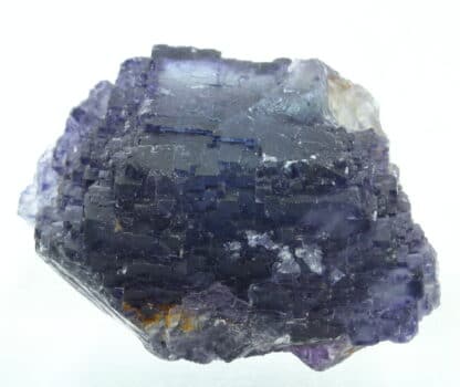 Cristal polysynthétique de fluorite violette, mine de Rancennes, Ardennes.