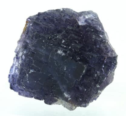 Cristal polysynthétique de fluorite violette, mine de Rancennes, Ardennes.