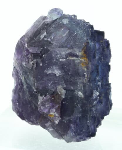 Cristal polysynthétique de fluorite violette, mine de Rancennes, Ardennes.