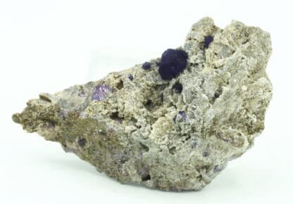 Fluorite violette, Bois-le-Duc, Foisches, Pointe de Givet, Ardennes.