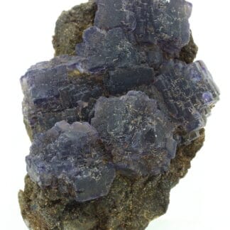 Fluorite polysynthétique violette, mine de Rancennes, Ardennes.