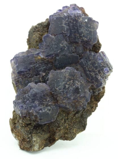 Fluorite polysynthétique violette, mine de Rancennes, Ardennes.