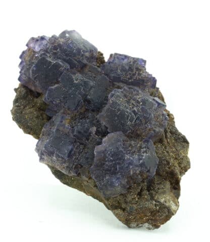 Fluorite polysynthétique violette, mine de Rancennes, Ardennes.