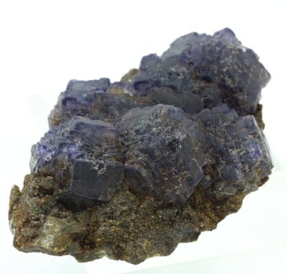 Fluorite polysynthétique violette, mine de Rancennes, Ardennes.