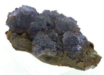 Fluorite polysynthétique violette, mine de Rancennes, Ardennes.