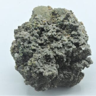 Calcite sur Chalcopyrite, Carrière de Laguépie, Tarn-et-Garonne.