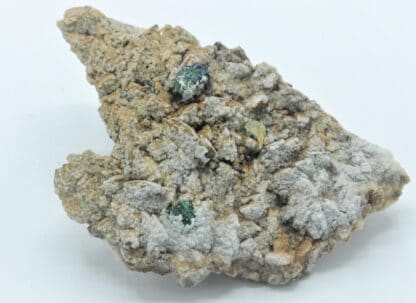 Aragonite et Chalcopyrite, mine Saint-Pierre, Sainte-Marie-aux-Mines, Haut-Rhin.