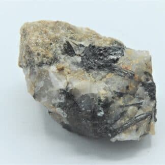 Wolframite et Tourmaline, Butte de Bouder, Pont-Scorff, Finistère.