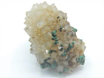 Malachite sur Quartz, Bouche Payrol, Brusque, Aveyron.