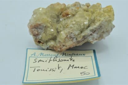 Smithsonite, Touissit, Maroc.