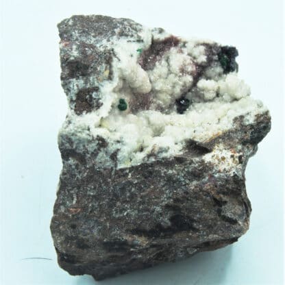 Cuprite et Malachite sur Dolomie, Tsumeb, Namibie.