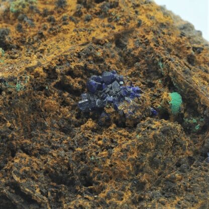 Azurite et malachite, Le Moulinal, Tarn.