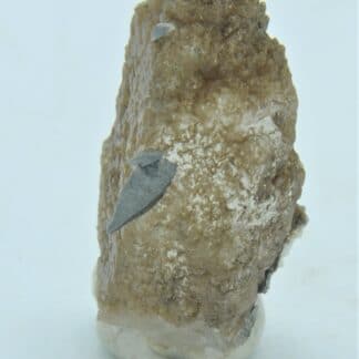 Quartz, chlorite brune et anatase, massif de la Lauzière, Savoie.