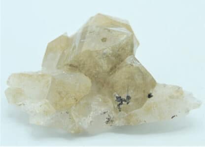 Quartz avec fantôme et anatase du massif de la Lauzière en Savoie