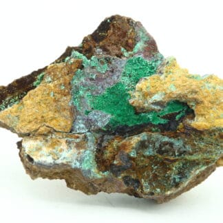 Malachite, Cuprite, Aurichalcite, carrière de Laguépie, Tarn-et-Garonne.