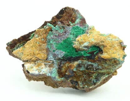 Malachite, Cuprite, Aurichalcite, carrière de Laguépie, Tarn-et-Garonne.