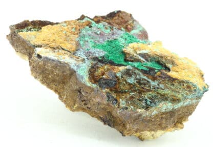 Malachite, Cuprite, Aurichalcite, carrière de Laguépie, Tarn-et-Garonne.