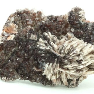 Baryte et quartz hématoide, Voltennes, Saône et Loire.